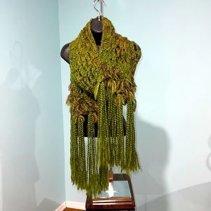 Handmade unique knit scarf